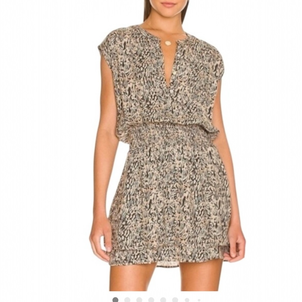 Rails 'Angelina' Tan Linen Mini Dress Size S